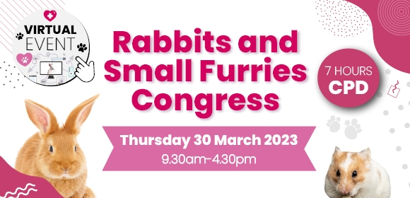 Congress banner. Rabbits and Small Furries Congress is taking place on Thursday 30 March 2023