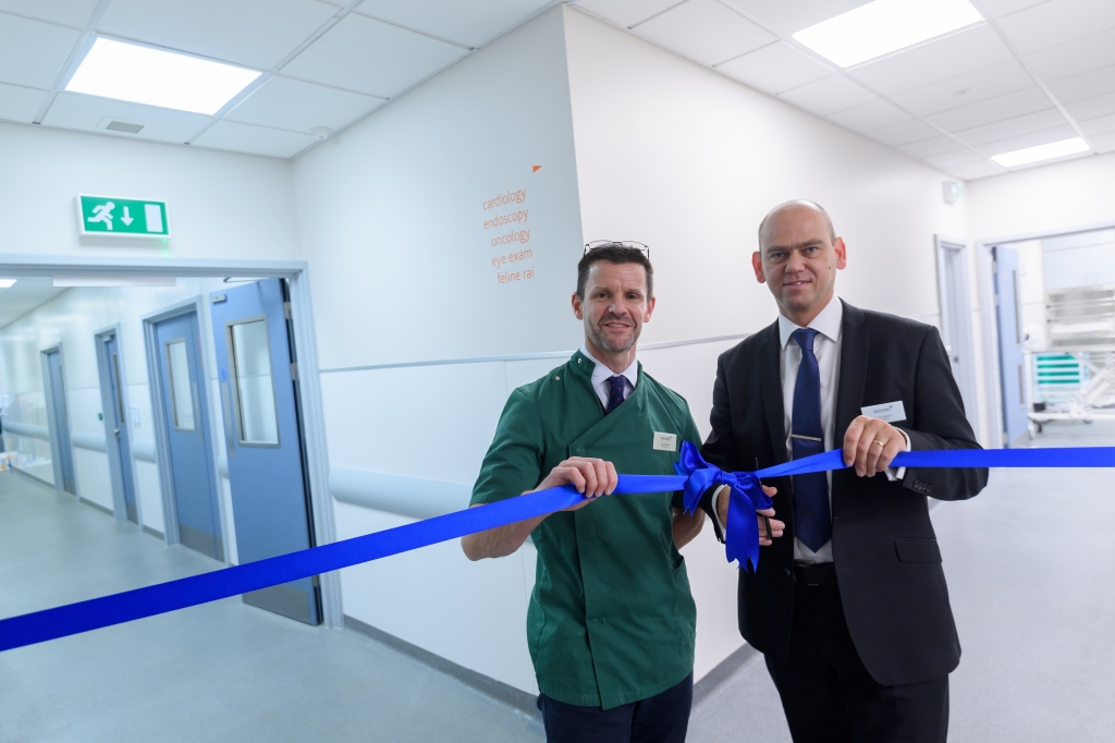 Willows clinical director Toby Gemmill, left, and hospital director Brian Watson open the RAI unit