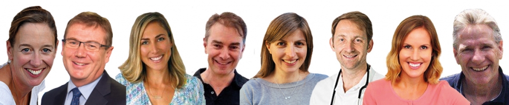 (L-R: Catherine Oxtoby, Professor Derk-Jan Dijk, Shan Cooper, James Earls, Lizzie Lockett, Gordon Roberts, Rosie Overfield  Stuart Robertson.)