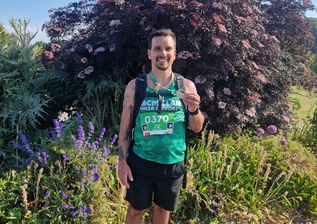 Ryan Densley, a patient care assistant at DWR Veterinary Specialists, has completed a marathon charity walk in memory of his mum.