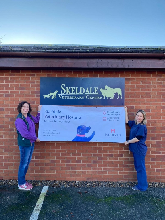 Dr Sarah Beckerlegge (left) Partner and veterinary surgeon and Dr Amanda Waibel, Partner and veterinary surgeon