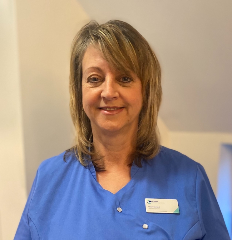 Helen Barnard is celebrating 30 years at Chess Veterinary Clinic in Rickmansworth 