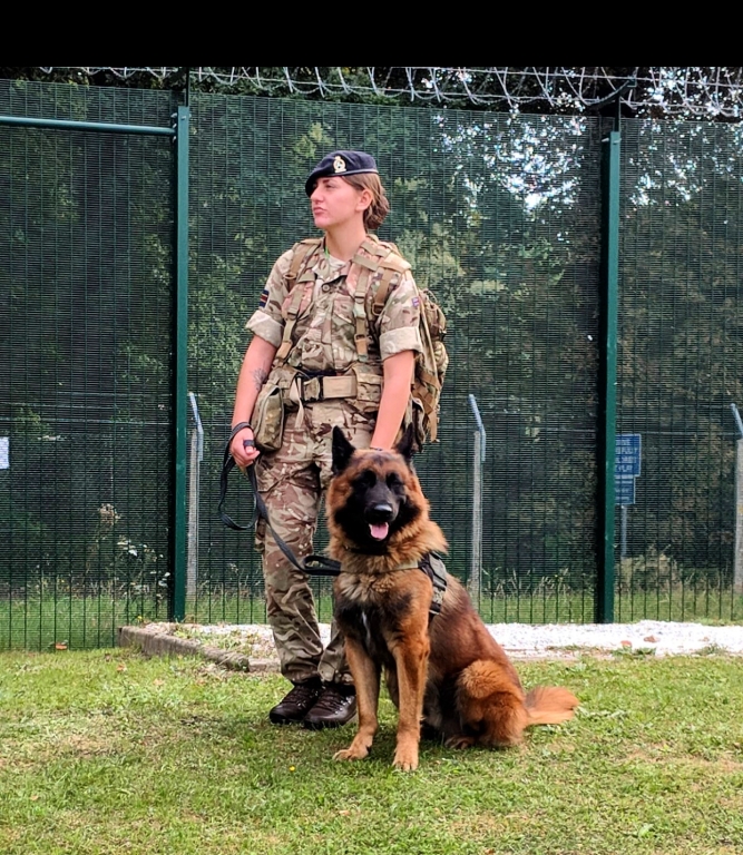 Former Army dog handler Jessy Brown is choosing to retrain as a dog groomer after being medically discharged