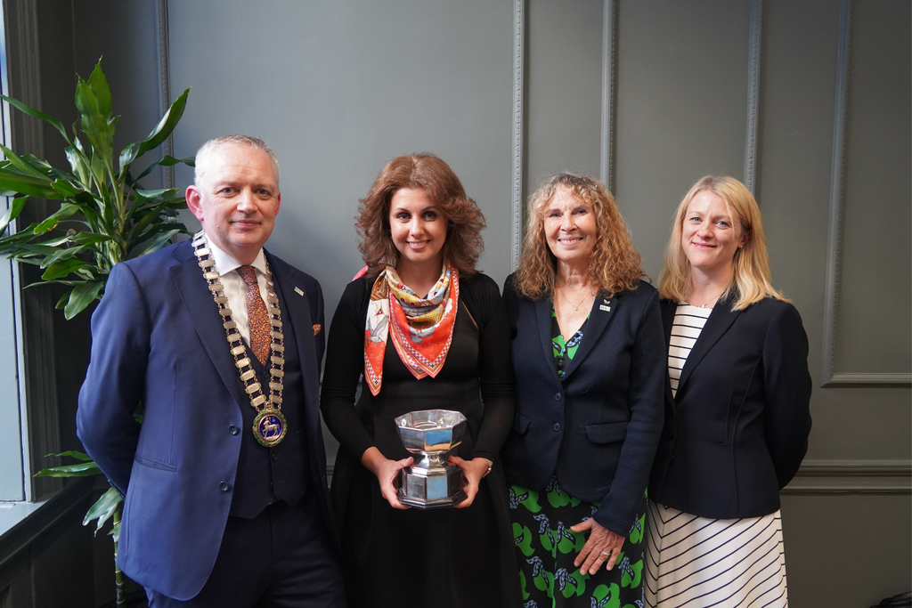 Veselina award winner - with the new BVA officer team