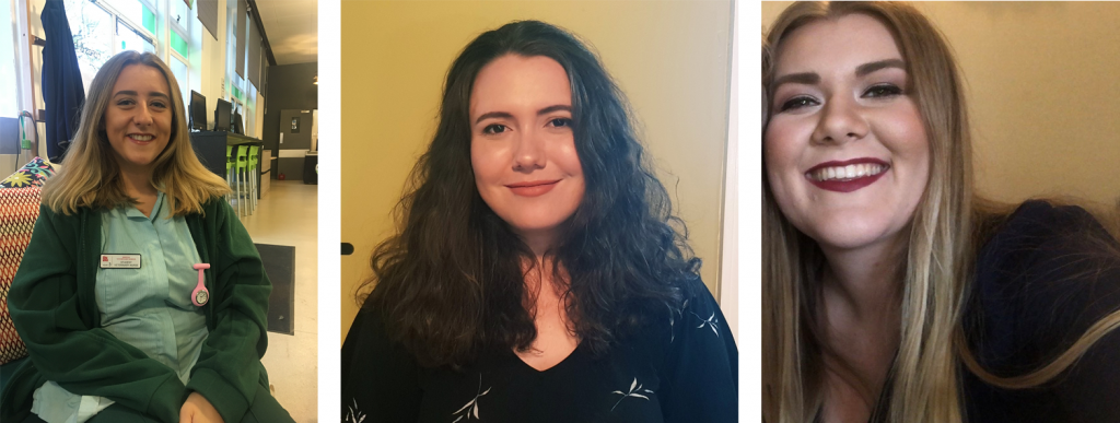 Photo: Left to right -  Lauren Sweeney, Abbie McMillan and Carla Husband