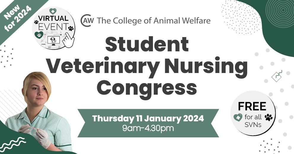 Student Veterinary Nursing Congress is launching on Thursday 11 January 2024
