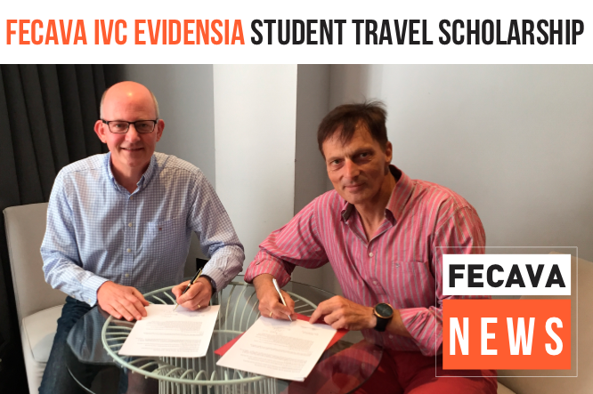 IVC Evidensia HR Director Richard Parker and FECAVA President Wolfgang Dohne