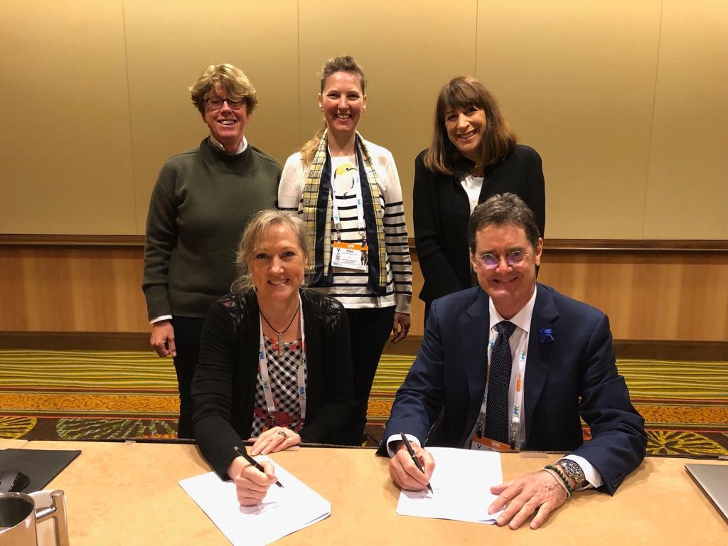 Left to right:front row, Dr Karyl Hurley, Director, Global Scientific Policy and Engagement, Mars Incorporated, Dr Shane Ryan, WSAVA President back row: Dr Renee Hoynck, WSAVA Honorary Secretary, Dr Ellen van Nierop, WSAVA Executive Board Member, Ms Marta