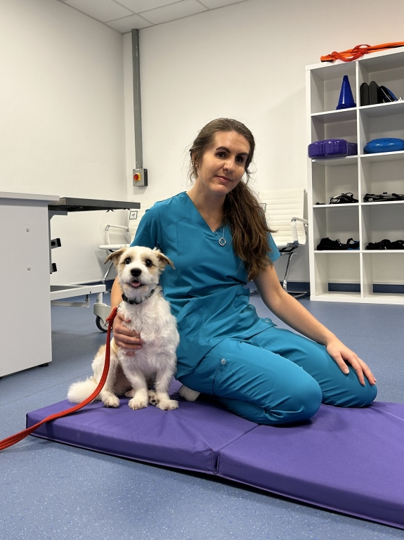 Veterinary physiotherapist Nicola Shingler who has launched the comprehensive new service for pet patients at West Midlands Veterinary Referrals, in Burton on Trent, Staffordshire.