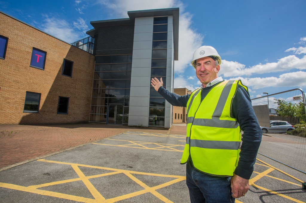 Ian Monteith outside Paragon Veterinary Referrals 