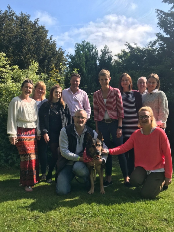 The Lintbells team with 'Fabulous Finn'