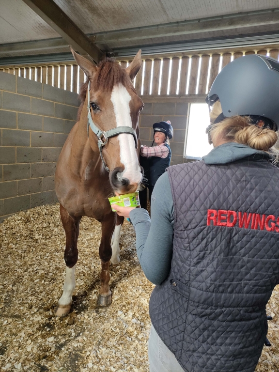 Sarah Hallsworth and Piggy March