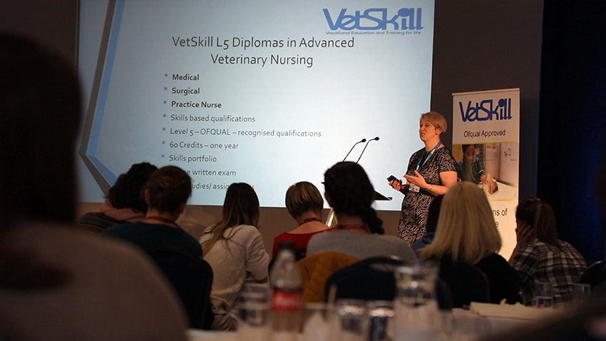 Sam McMillan presenting the proposed VetSkill Level 5 Diplomas