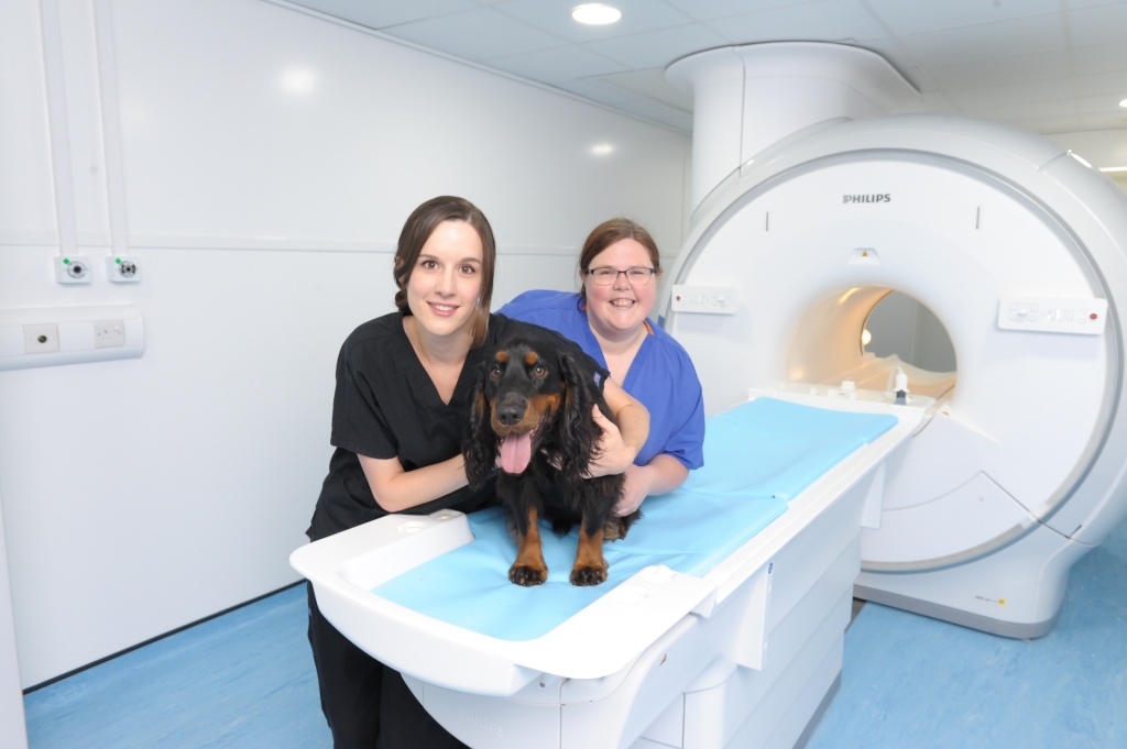 Cave&#39;s new neurology specialist Sabrina Gillespie (L) with imaging nurse Staci Finn and the practice’s new MRI scanner