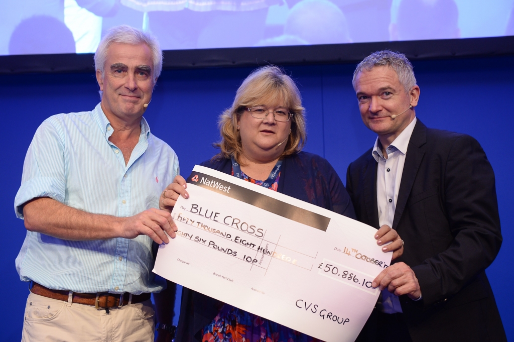 CVS presents cheque for more than £50,000 to Blue Cross / Veterinary ...
