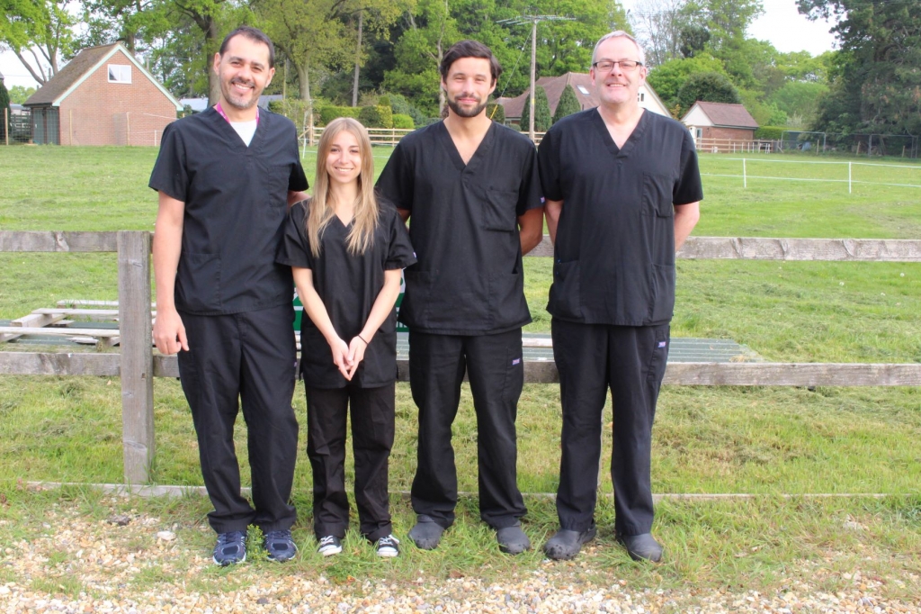Our anaesthesia team (in order): Adam, Ana, Ricardo and Derek. 