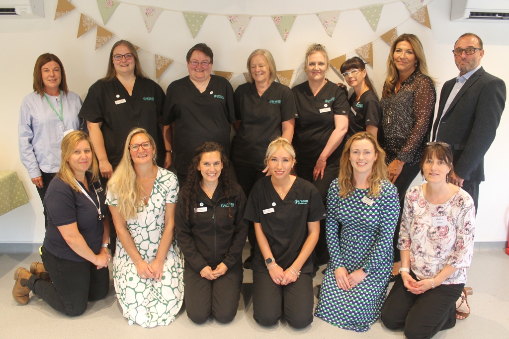 Some of the Garston client care team celebrate receiving their BVRA awards. 