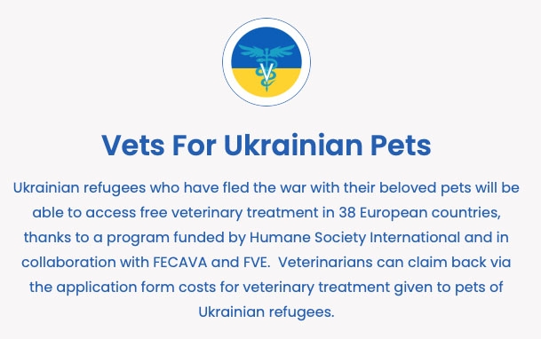 Vets for Ukrainian Pets banner