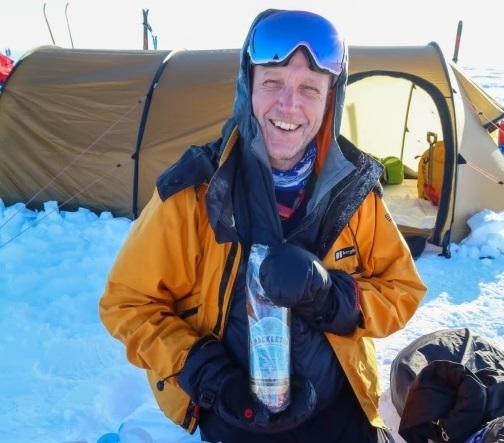 Retiring West Midlands Referrals founder Jon Mills will be swapping the veterinary world for the great outdoors - as shown here from a skiing trip across Greenland in 2022. 