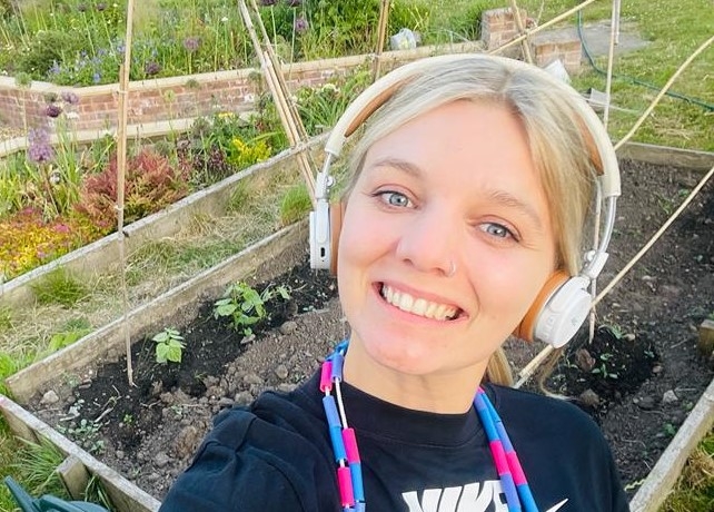 Melissa Gaskell, one of the oncology team members taking part in the skipping challenge