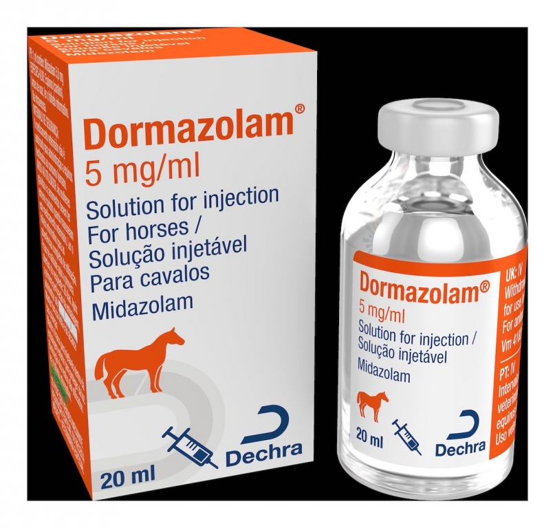 Dormazolam, first and only equine benzodiazepine licensed for the intravenous co-induction of anaesthesia in horses from Dechra 