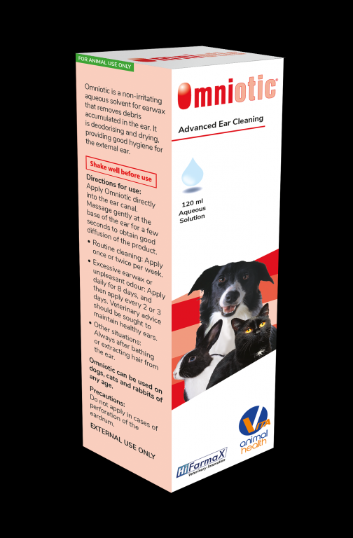 Omniotic advanced ear cleaner for dogs, cats and rabbits