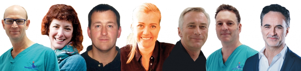 (L-R: Dr Jonathan Bray, Professor Lisa Freeman, Professor Bill Culp, Dr Kerry Simpson, Professor Brendan Corcoran, Professor Nick Bacon  Professor Noel Fitzpatrick)