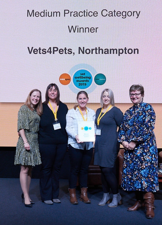 Wellbeing award winners Vet4Pets Northampton