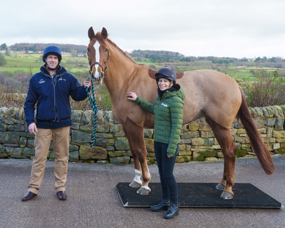 VetPartners equine business development manager John Millar with Claire Akers, Dengie performance horse nutritionist