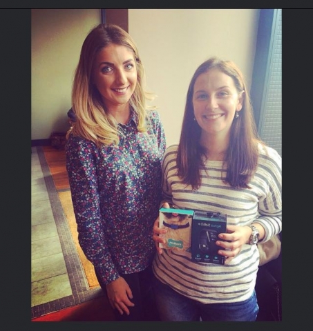 (left to right) Hollie Powell (Lintbells, Business Development Executive) handing over the prize to Vet Stephanie Melen.