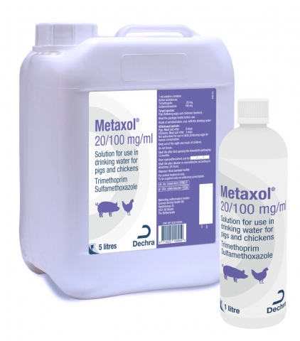 New solution, Metaxol, announced for the mass treatment of respiratory disease in pigs and chickens.