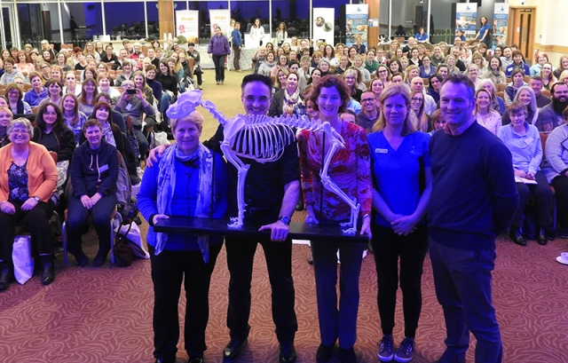 Dr Chris Zink, Professor Noel Fitzpatrick, Nicola Way, Fiona Doubleday and Professor Nick Bacon at the FORWARD Symposium 2017.