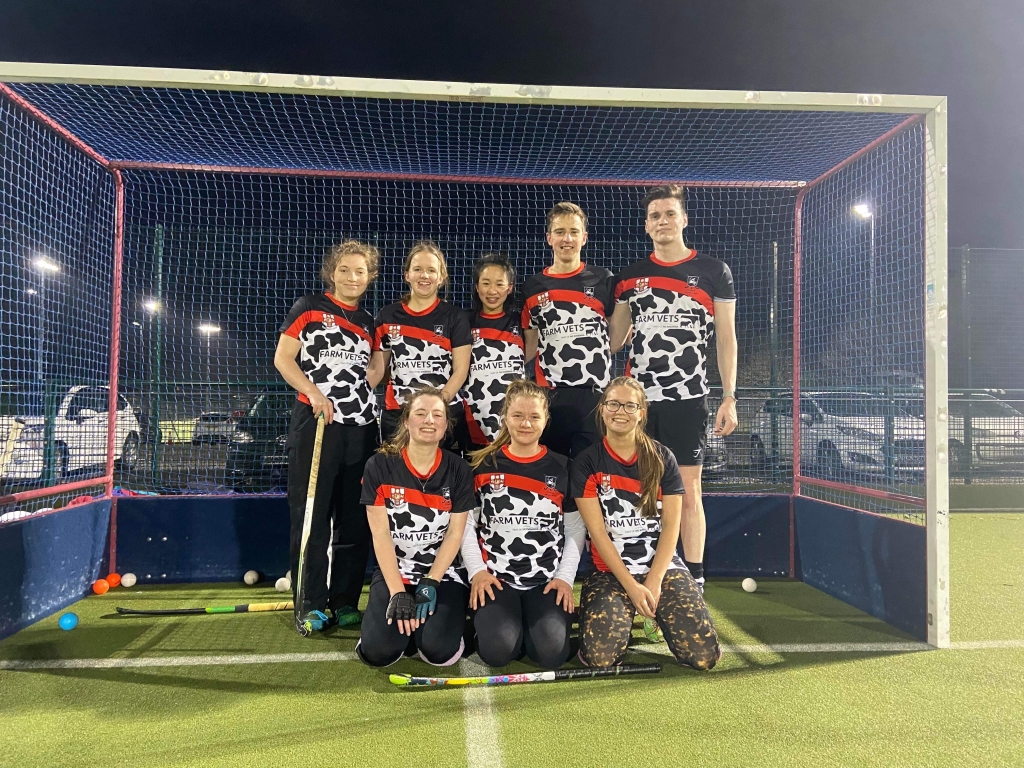 The Bristol Vet Hockey Team have a distinctive Cow Print kit to wear this season, all thanks to a sponsorship deal from Farm Vets.
