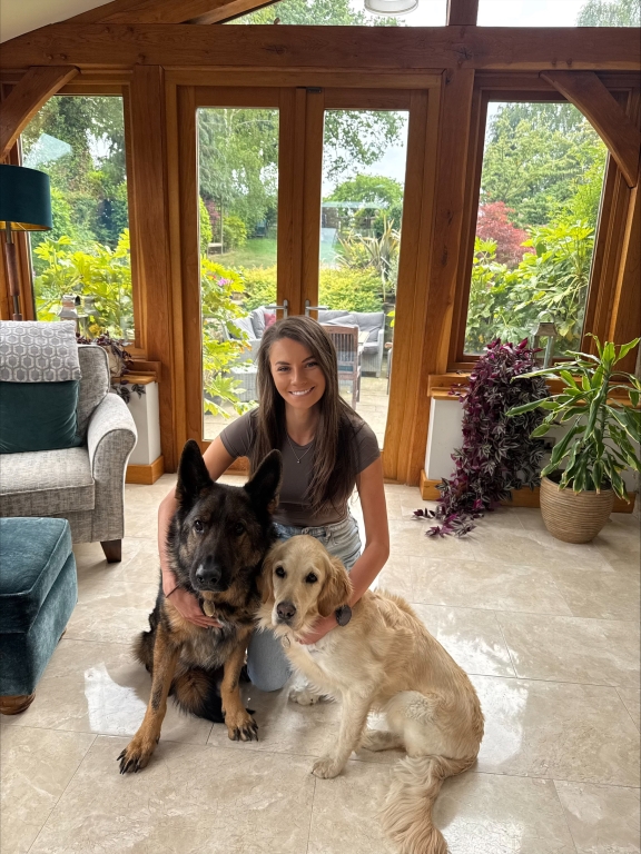 Kate Downie with Max and Evie