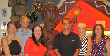 From left to right: Raegan Wells, Michael Peterson, Lyndi Gilliam, Craig Woods, Karen Seibold and Mayrim Perez.   Photo courtesy of Mayrim Perez.