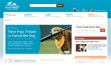 Vetstreet.com screenshot