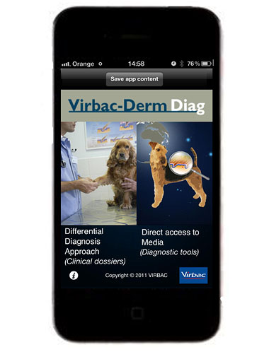 Screenshot of app on IPhone