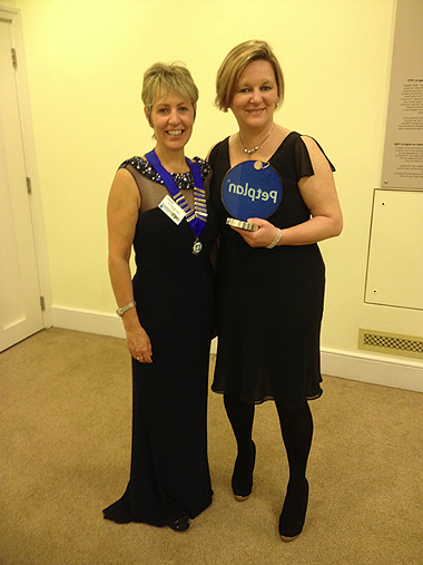 Photo of Sharon Lane-Kieltyka with VPMA president Helen Sanderson